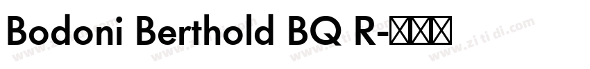 Bodoni Berthold BQ R字体转换